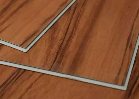 180x1220x4mm কাঠ শস্য ক্লিক SPC মেঝে জলরোধী প্লাস্টিক PVC ফ্লোরিং