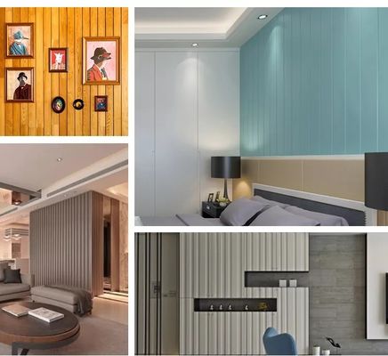 অভ্যন্তরীণ প্রাচীর সজ্জার জন্য জলরোধী WPC ওয়াল প্যানেল, সহজ ইনস্টলেশন এবং রক্ষণাবেক্ষণ মুক্ত