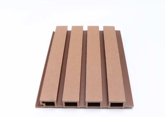 বাহ্যিক 3D ওয়াল প্যানেল 140mm - 160mm কাঠের শস্য WPC ওয়াল সাইডিং