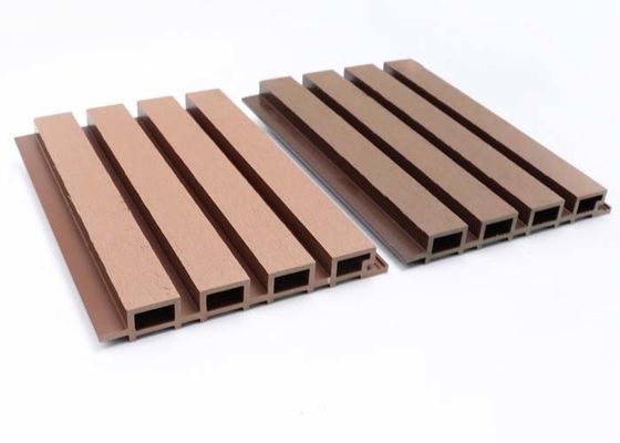 বাহ্যিক 3D ওয়াল প্যানেল 140mm - 160mm কাঠের শস্য WPC ওয়াল সাইডিং