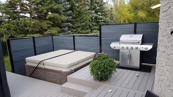 আউটডোর গার্ডেন ডেকোরেশনের জন্য WPC কাঠের প্লাস্টিক কম্পোজিট ফ্লোরিং ডেকিং ডেকো বোর্ড