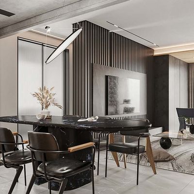 কাঠের বিকল্প WPC Louvered ফ্লুটেড ওয়াল প্যানেল মার্জিত বহুমুখী