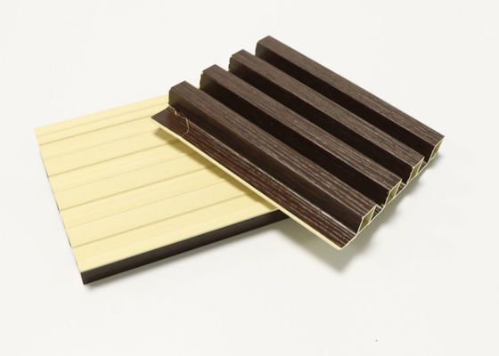 কাঠের বিকল্প WPC Louvered ফ্লুটেড ওয়াল প্যানেল মার্জিত বহুমুখী