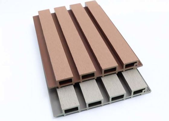 আউটডোর কাঠের প্লাস্টিক কম্পোজিট ওয়াল প্যানেল 26 মিমি ডেকোরেশন ক্ল্যাডিং এক্সটেরিয়র ওয়াল প্যানেল