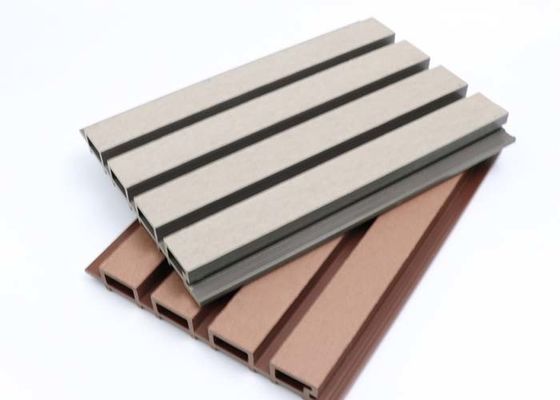 আউটডোর কাঠের প্লাস্টিক কম্পোজিট ওয়াল প্যানেল 26 মিমি ডেকোরেশন ক্ল্যাডিং এক্সটেরিয়র ওয়াল প্যানেল