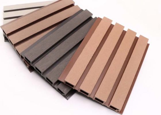 একাধিক রঙের HDPE 219x26mm WPC ওয়াল ক্ল্যাডিং বাহ্যিক সজ্জা উপাদান