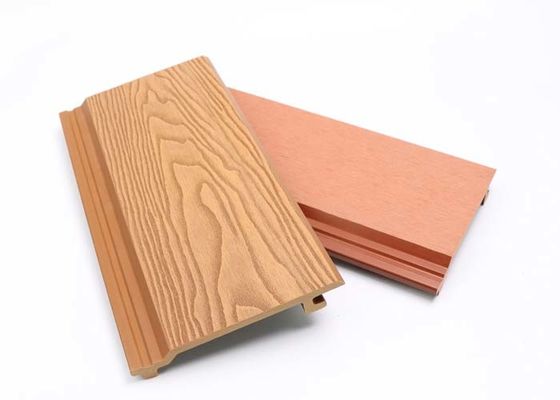 একাধিক রঙের HDPE 148x21mm বাহ্যিক WPC ওয়াল প্যানেল সজ্জা উপাদান