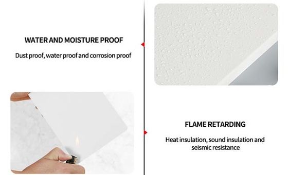 লাইটওয়েট কংক্রিট ওয়াল প্যানেল PVC ফর্ম বোর্ড 1.22x2.44m রঙিন