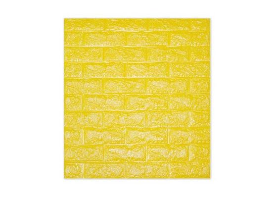 প্রাচীর প্রসাধন জন্য শক্তিশালী আঠালো 3D বিশেষ একধরনের প্লাস্টিক ইট ফেনা ওয়ালপেপার