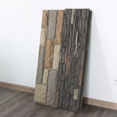 পলিউরেথেন PU স্টোন প্যানেল ওয়াল ফাক্স লাইটওয়েট 120 * 60 সেমি