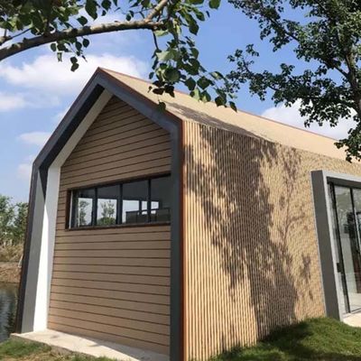 বহিরঙ্গন কাঠের WPC দেয়াল আবরণ প্রসাধন 219 * 26mm