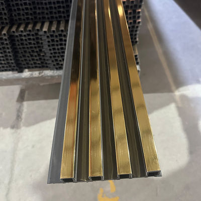 অভ্যন্তরীণ সজ্জা কাঠ প্লাস্টিক কম্পোজিট 160x24 Wpc প্যানেল অভ্যন্তরীণ দেয়াল জন্য