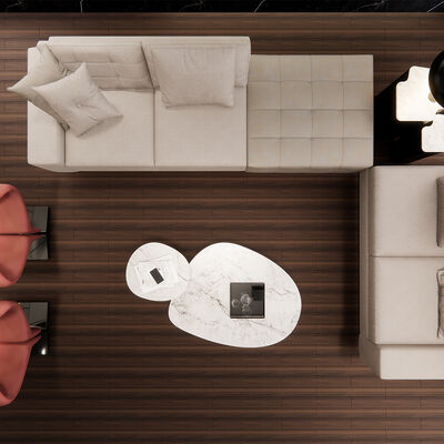 অফিস ফ্লোর স্টিকার ভিনাইল স্ব-আঠালো কোন সরঞ্জাম বা আঠার প্রয়োজন নেই সহজ DIY ফ্লোর আপডেট