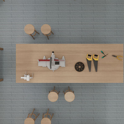 বৃহৎ কক্ষ বা স্থানের জন্য অতিরিক্ত প্রশস্ত রোল ফরম্যাট আঠালো ফ্লোর টাইল স্টিকার