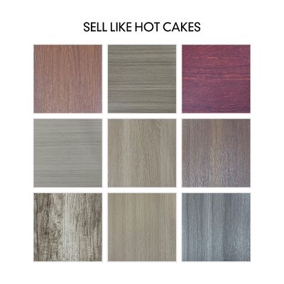 0.5 মিমি পরিবেশ বান্ধব পিভিসি স্ব আঠালো ফ্লোর স্টিকার সজ্জা উপাদান