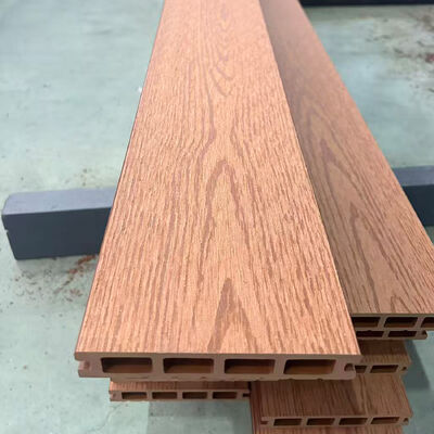 আউটডোর ডাব্লুপিসি ওয়াল প্যানেল সিস্টেম ওয়াটারপ্রুফ কাঠ প্লাস্টিক কম্পোজিট বহিরাগত প্রাচীর আবরণ জন্য