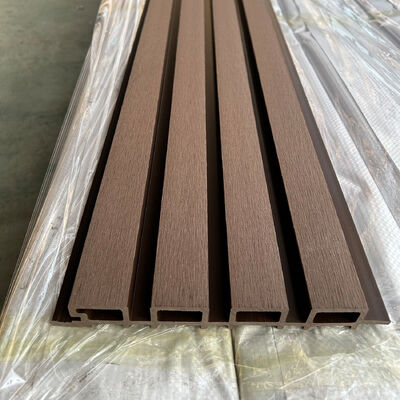 উচ্চ মানের বহিরাগত WPC ওয়াল প্যানেল আউটডোর জলরোধী কাঠ প্লাস্টিক কম্পোজিট বিল্ডিং সজ্জা জন্য