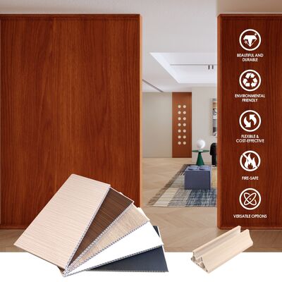 পিভিসি ওয়াল প্যানেল পার্টিশন ইন্টেরিয়র ডেকোরেটিভ বোর্ড ওয়াটারপ্রুফ ডিভাইডার ফর রুম স্পেস