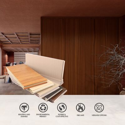 বাণিজ্যিক অফিস ব্যবহারের জন্য পিভিসি পার্টিশন ওয়াল প্যানেল অভ্যন্তরীণ আলংকারিক বিভাজক বোর্ড