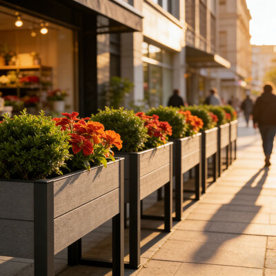 বহিরঙ্গন উদ্ভিজ্জ ফুলের উদ্ভিদ রোপণের জন্য ধাতব পা সহ উচ্চতর উত্থাপিত বাগান বিছানা
