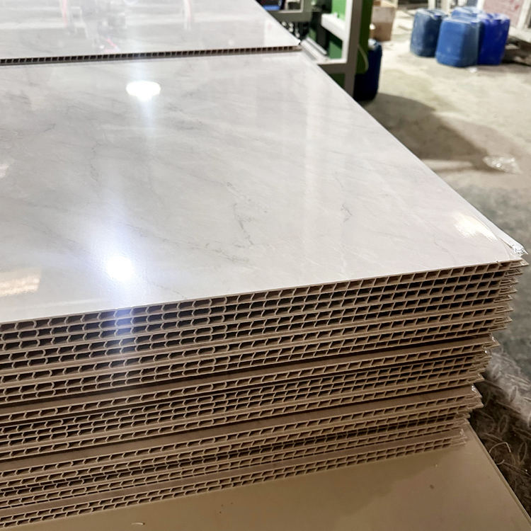 মার্বেল ইকো-বন্ধুত্বপূর্ণ প্লাস্টিকের বাথরুম প্যানেল অভ্যন্তরীণ দেয়াল জন্য ভিলা অ্যাপার্টমেন্ট জলরোধী বাথরুম