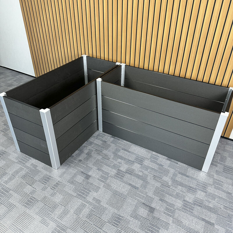 বহিরঙ্গন উত্থাপিত বাগান বিছানা প্ল্যান্টার বক্স সঙ্গে জলরোধী অগ্নি retardant পরিবেশগত বন্ধুত্বপূর্ণ উপাদান বাড়ির উঠোনে রোপণ জন্য