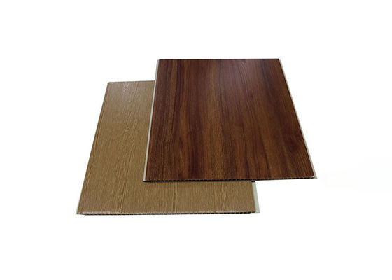 অভ্যন্তরীণ প্রাচীর সজ্জার জন্য স্তরিত 400x9mm 600x9mm পিভিসি ওয়াল প্যানেল