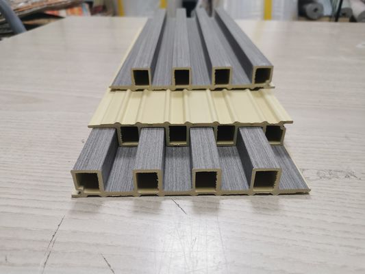 160x24mm অভ্যন্তরীণ WPC ওয়াল প্যানেল