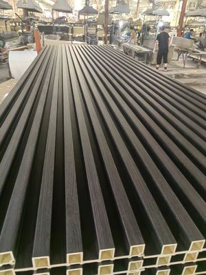 160x24mm অভ্যন্তরীণ WPC ওয়াল প্যানেল