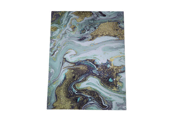 উচ্চ চকচকে 1220x2440mm 3mm PVC ওয়াল প্যানেল PVC মার্বেল UV শীট