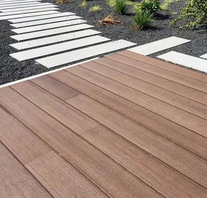 বাগানের জন্য 140x25mm কম্পোজিট ডেক বোর্ড কাঠের প্লাস্টিক কম্পোজিট ডেকিং