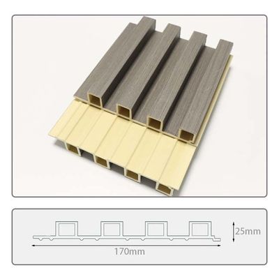 কাঠের বিকল্প WPC Louvered ফ্লুটেড ওয়াল প্যানেল মার্জিত বহুমুখী