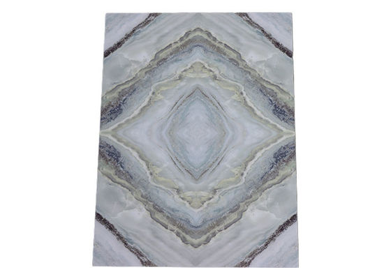 দেয়ালের জন্য 1.22x2.8mx3mm আলংকারিক প্লাস্টিক প্যানেল বিলাসবহুল উচ্চ চকচকে জলরোধী