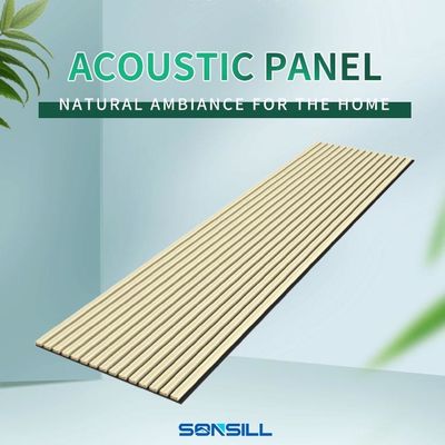 100% পলিয়েস্টার+MDF ব্যহ্যাবরণ অ্যাকোস্টিক বোর্ড স্কয়ার শেপ সাউন্ডপ্রুফিং সহ