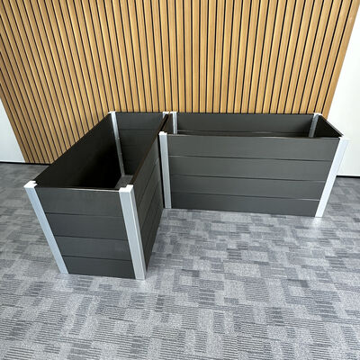 বহিরঙ্গন উদ্ভিজ্জ ফুল হার্ব বাগান জন্য বড় উত্থাপিত বাগান বিছানা প্ল্যান্টার বক্স