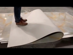 অভ্যন্তরীণ প্রসাধন প্রাচীর পটভূমি প্যানেল UV আবরণ পিভিসি মার্বেল শীট