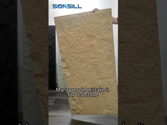 লাইটওয়েট PU পলিউরেথেন স্টোন প্যানেল ওয়াল কৃত্রিম ভুল 1200 * 600 মিমি