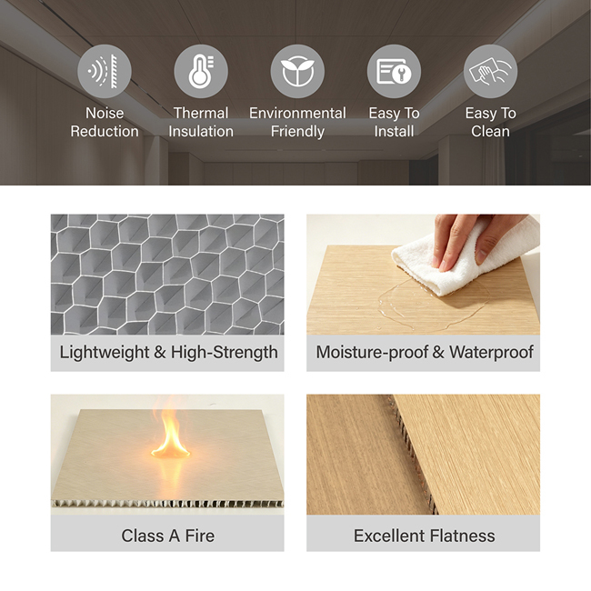 Premium Aluminum Honeycomb Ceiling Panel â Lightweight, Fire Resistant, Waterproof & Durable Suspended Ceiling Solution for Commercial and Architectural Applications
