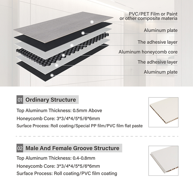 Premium Aluminum Honeycomb Ceiling Panel â Lightweight, Fire Resistant, Waterproof & Durable Suspended Ceiling Solution for Commercial and Architectural Applications